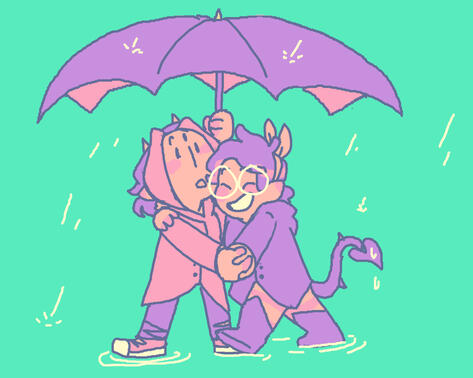 In the rain